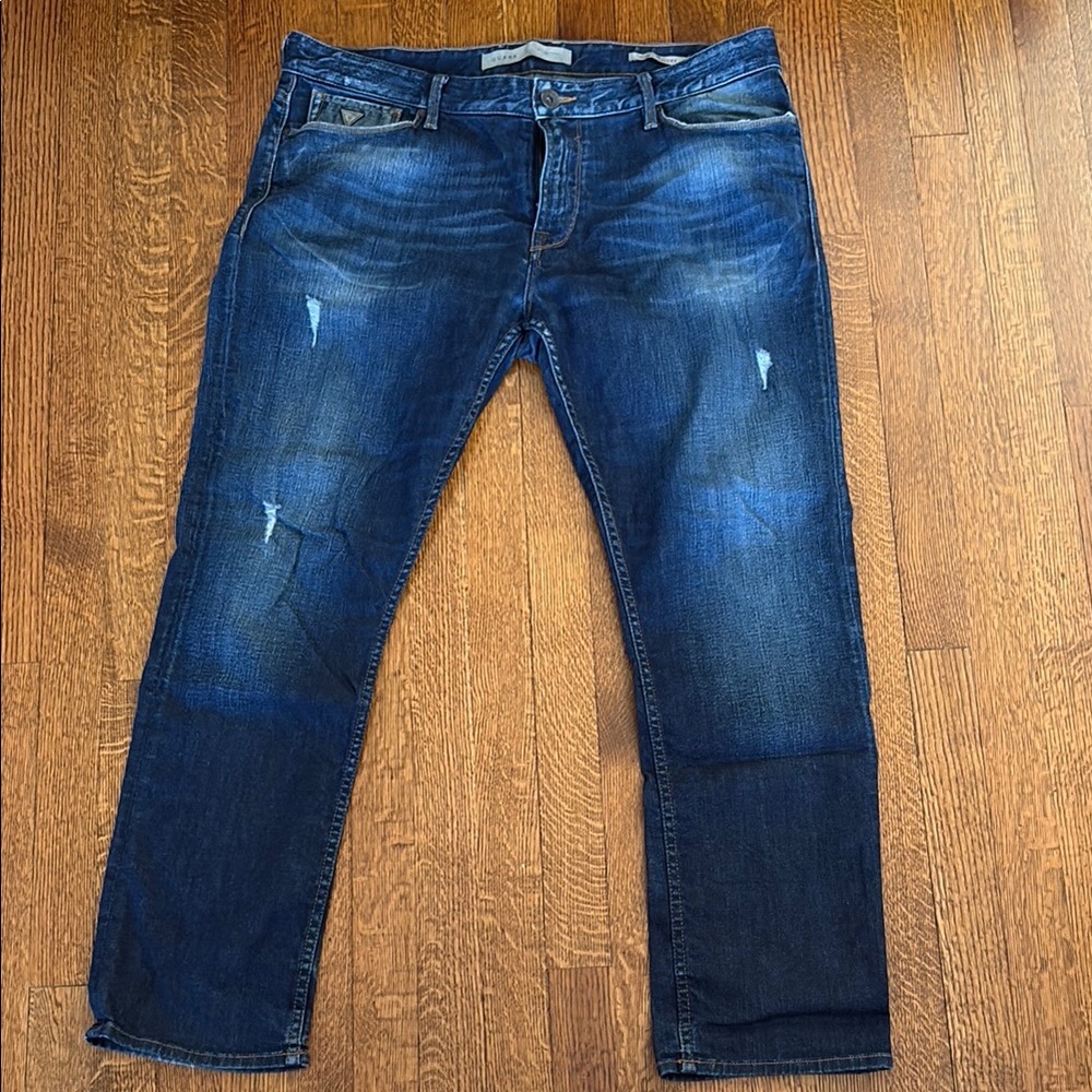 Men's Guess Slim Straight Jeans 38x30